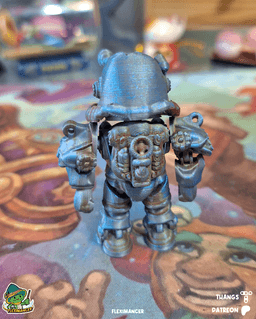 T-60 Power Armor - Fallout | Action Figure print-in-place| Multicolor 3d model