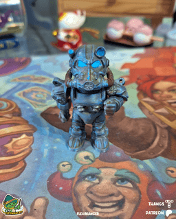 T-60 Power Armor - Fallout | Action Figure print-in-place| Multicolor 3d model