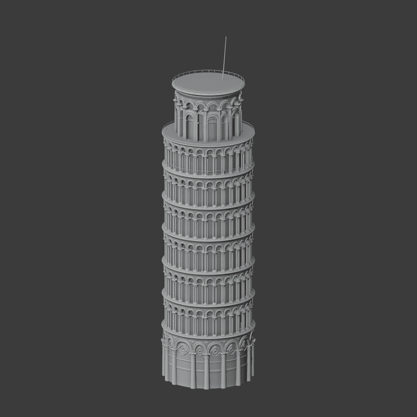 Leaning Tower of Pisa 3d model