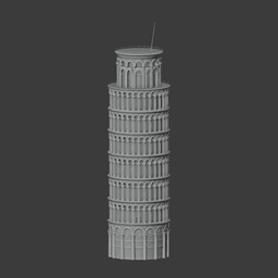 Leaning Tower of Pisa 3d model