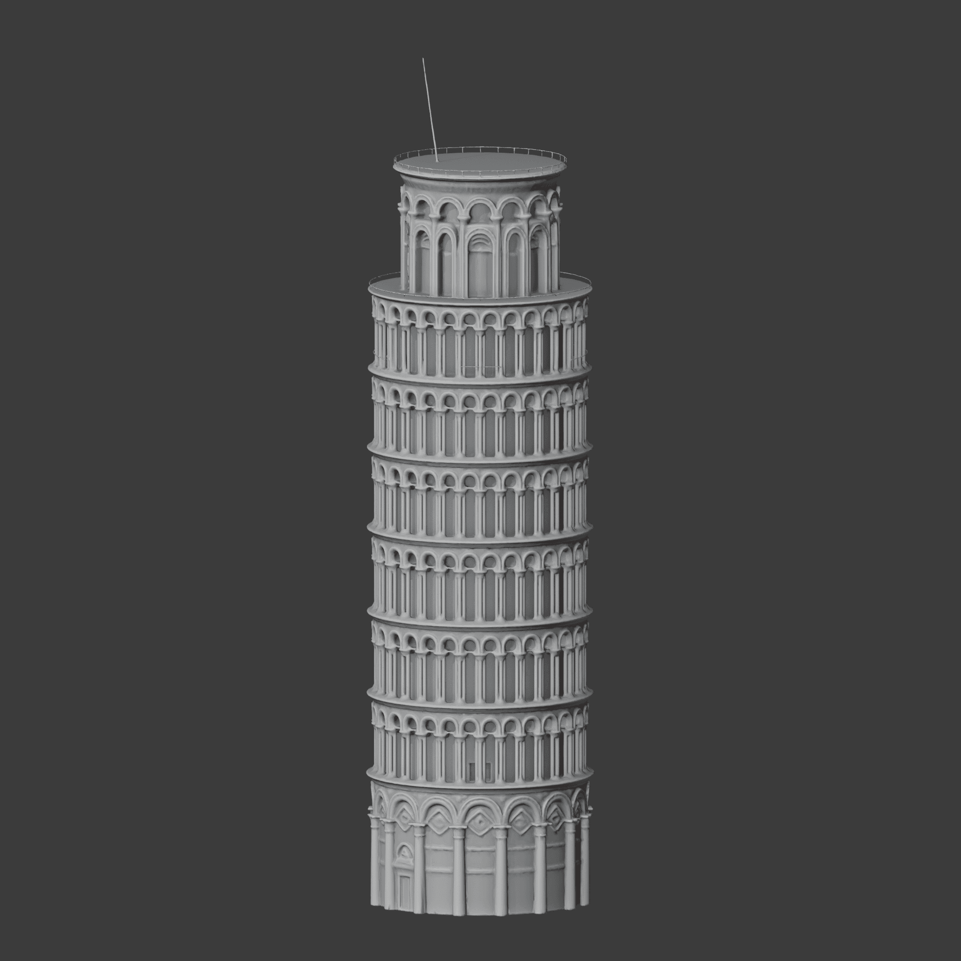 Leaning Tower of Pisa 3d model