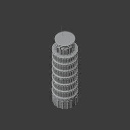 Leaning Tower of Pisa 3d model