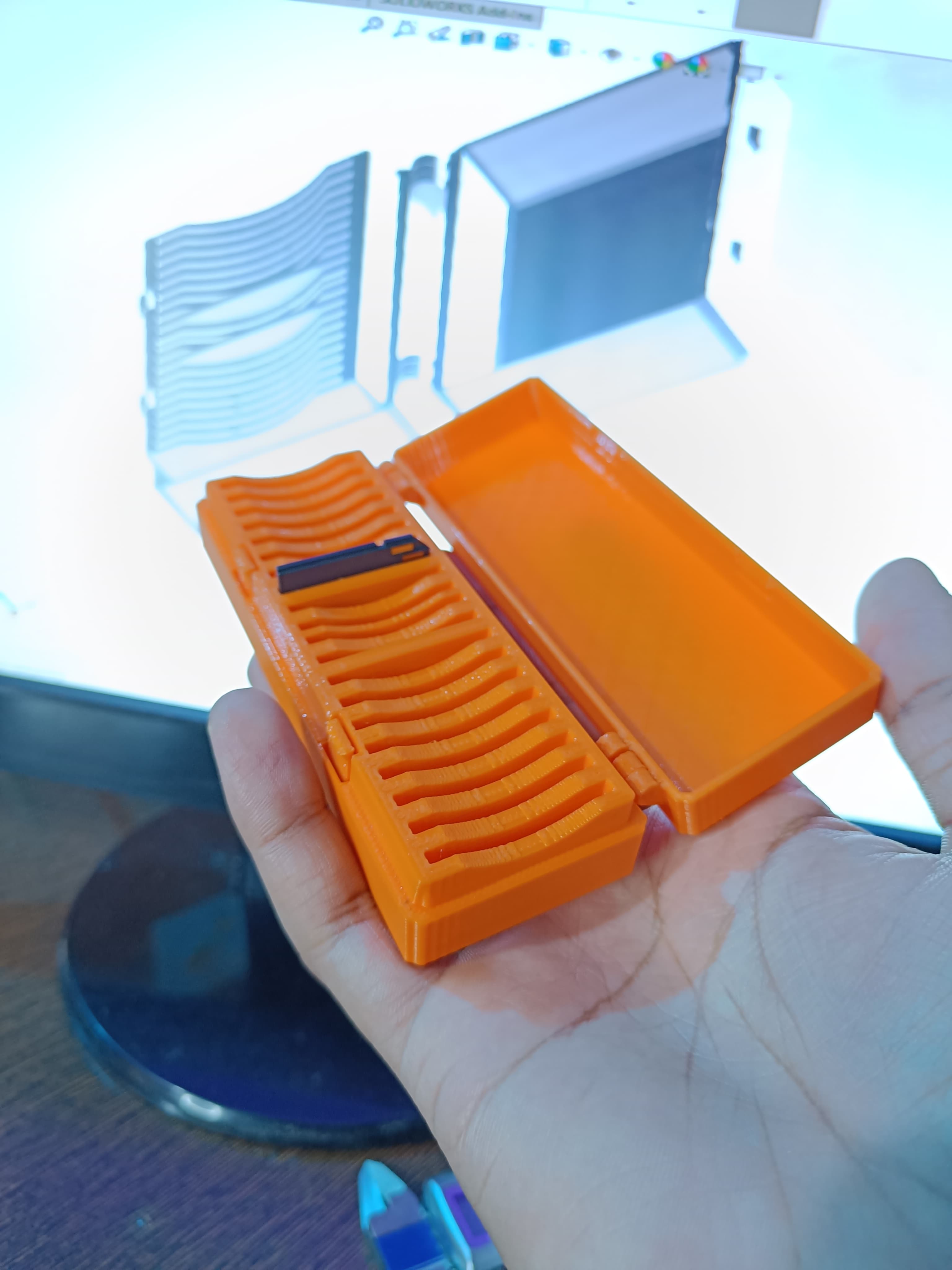 Safe 3D Printed SD Card Case (Store 20 Pcs SD Cards) 3d model