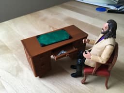 1940s Desk with Secret Compartments (1:18 scale) 3d model