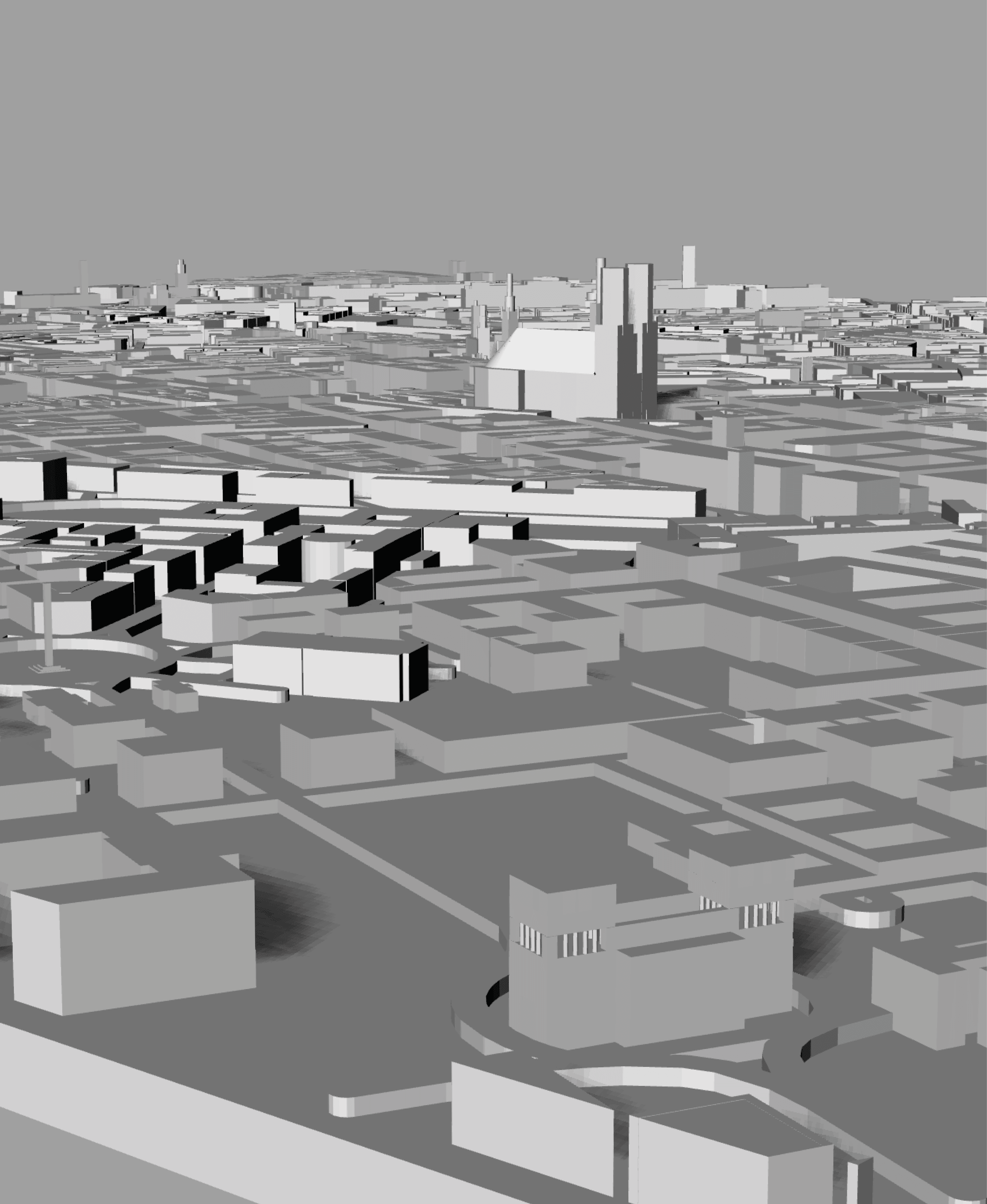 MUNICH, Skyline 3d map 3d model