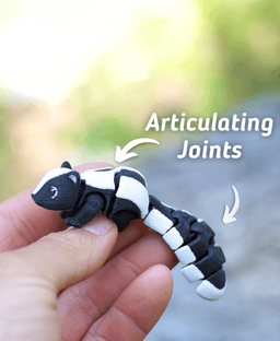 Stinky Skunk - Articulated Fidget Skunk - Ludo animal 3d model