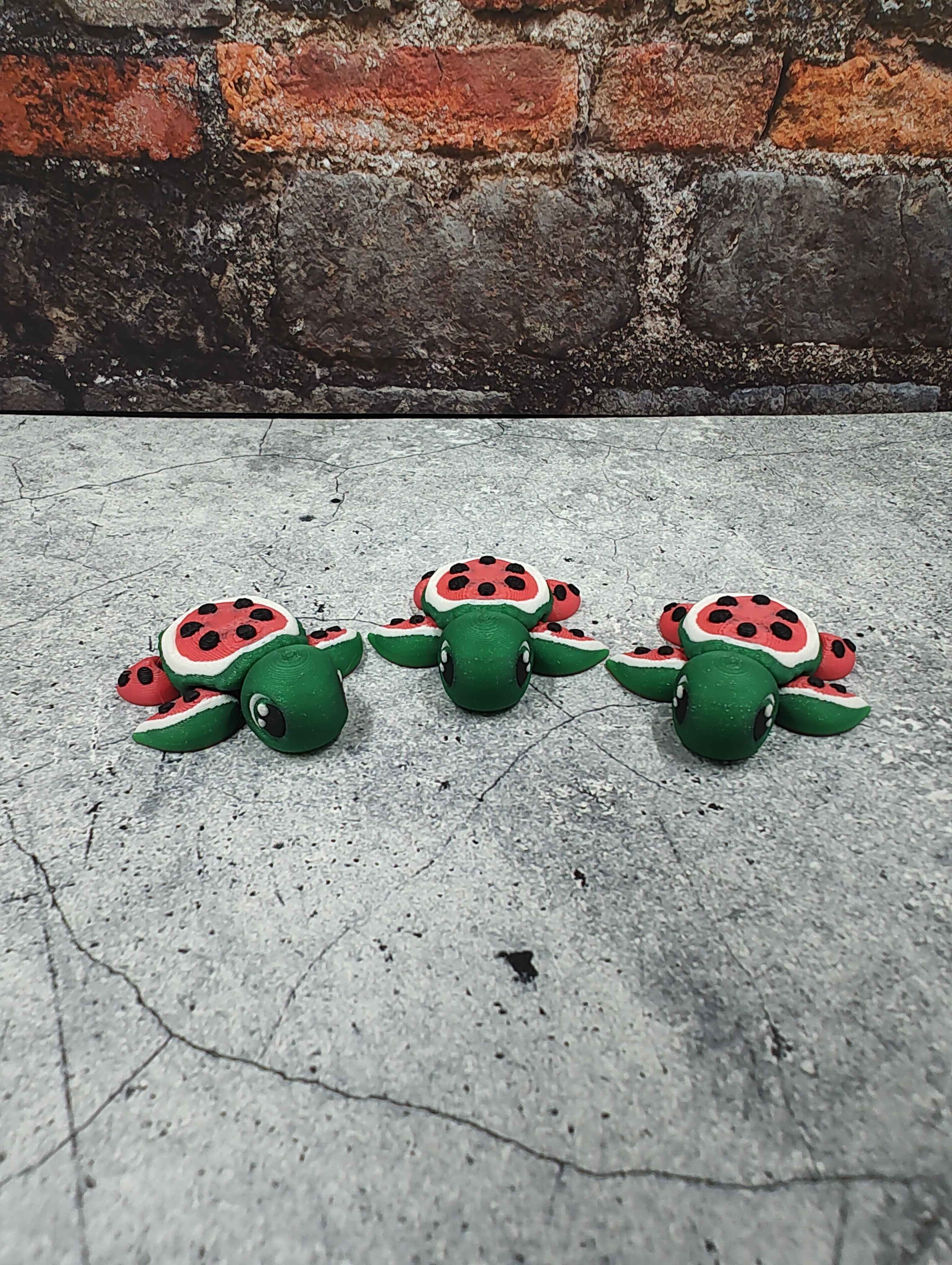 Watermelon Turtle 3d model