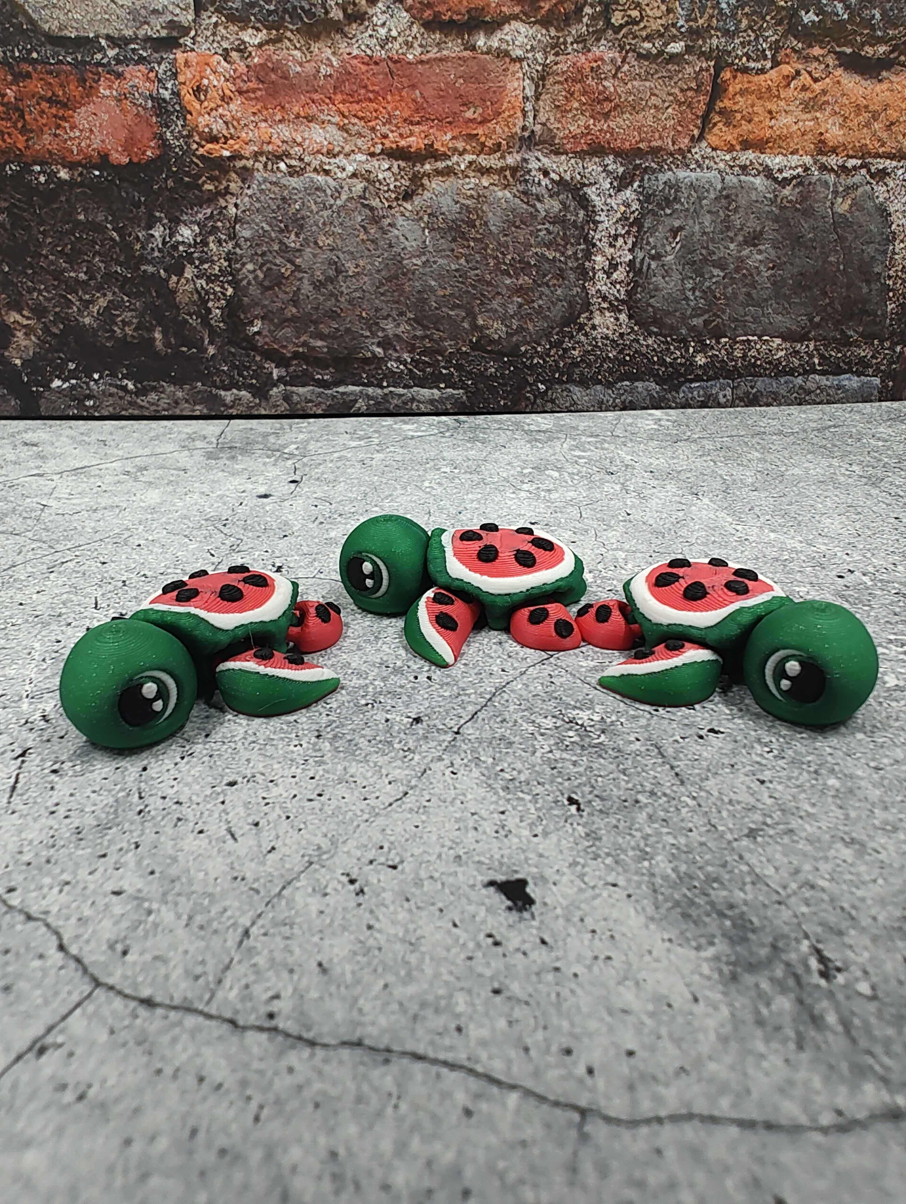 Watermelon Turtle 3d model