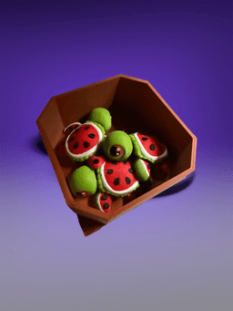 Watermelon Turtle 3d model