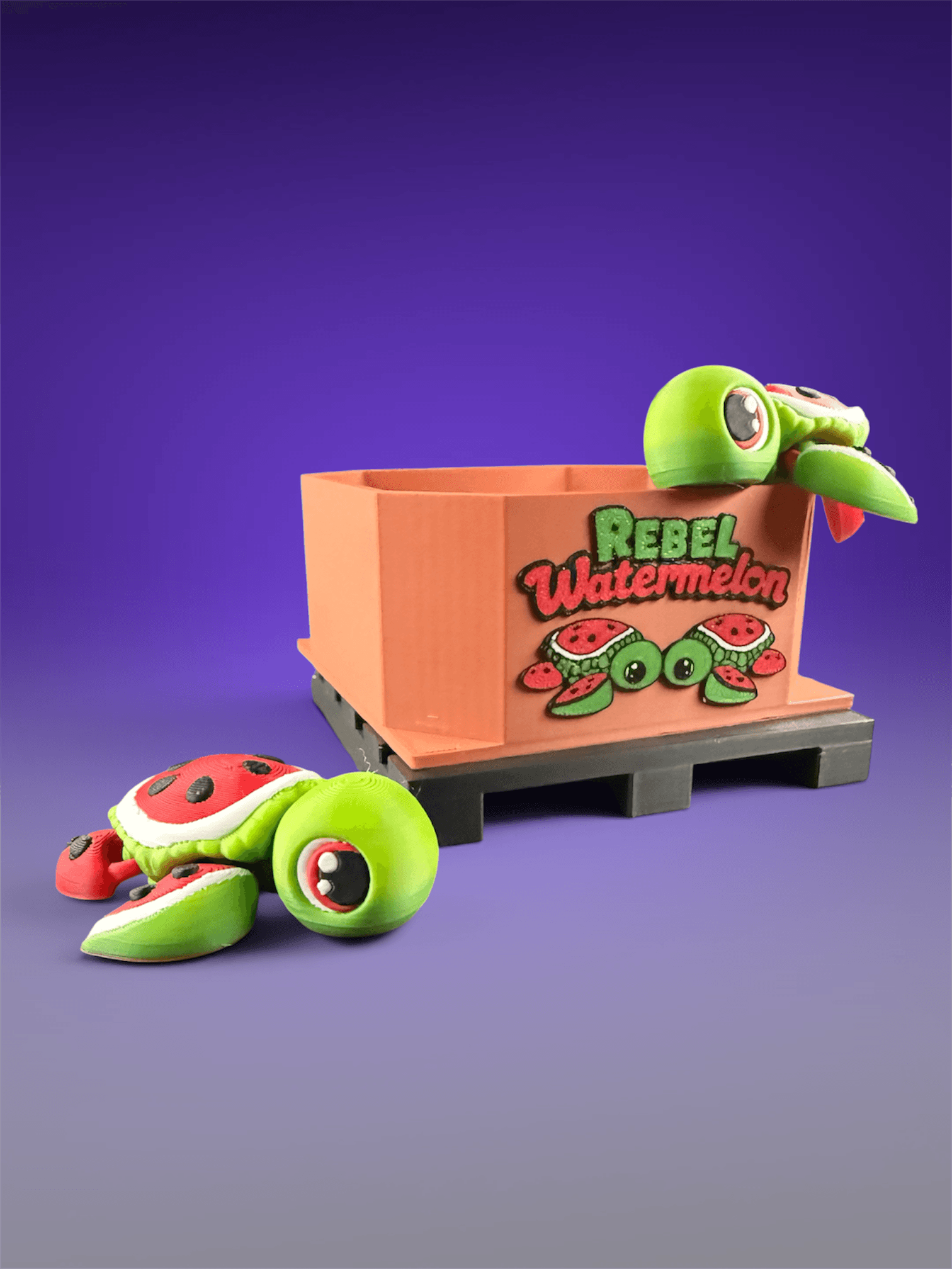 Watermelon Turtle 3d model