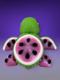 Watermelon Turtle 3d model