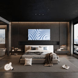 Wave Wall Art Design 3d model