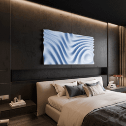 Wave Wall Art Design 3d model