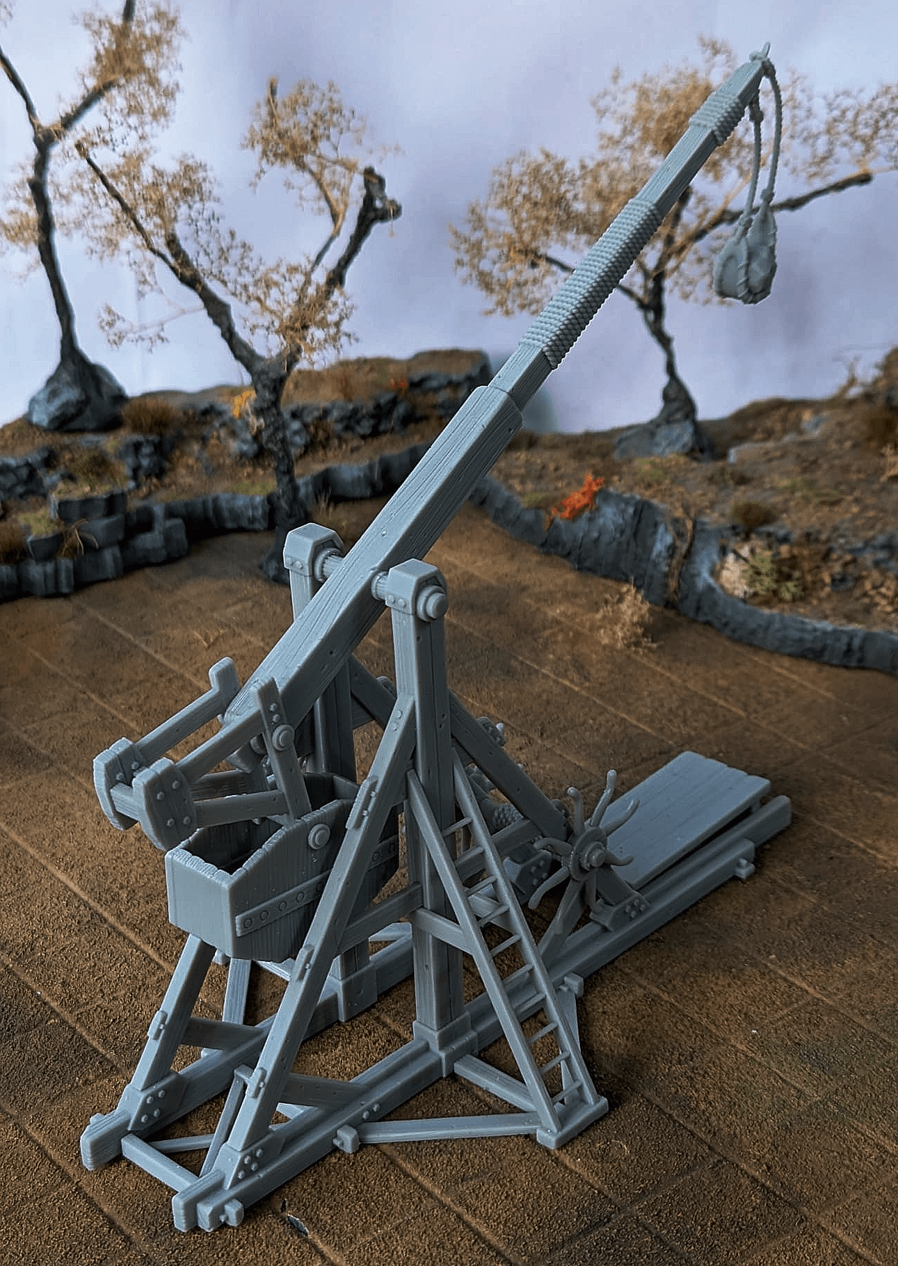 Trebuchet | Articulated Tabletop Siege Engine 3d model
