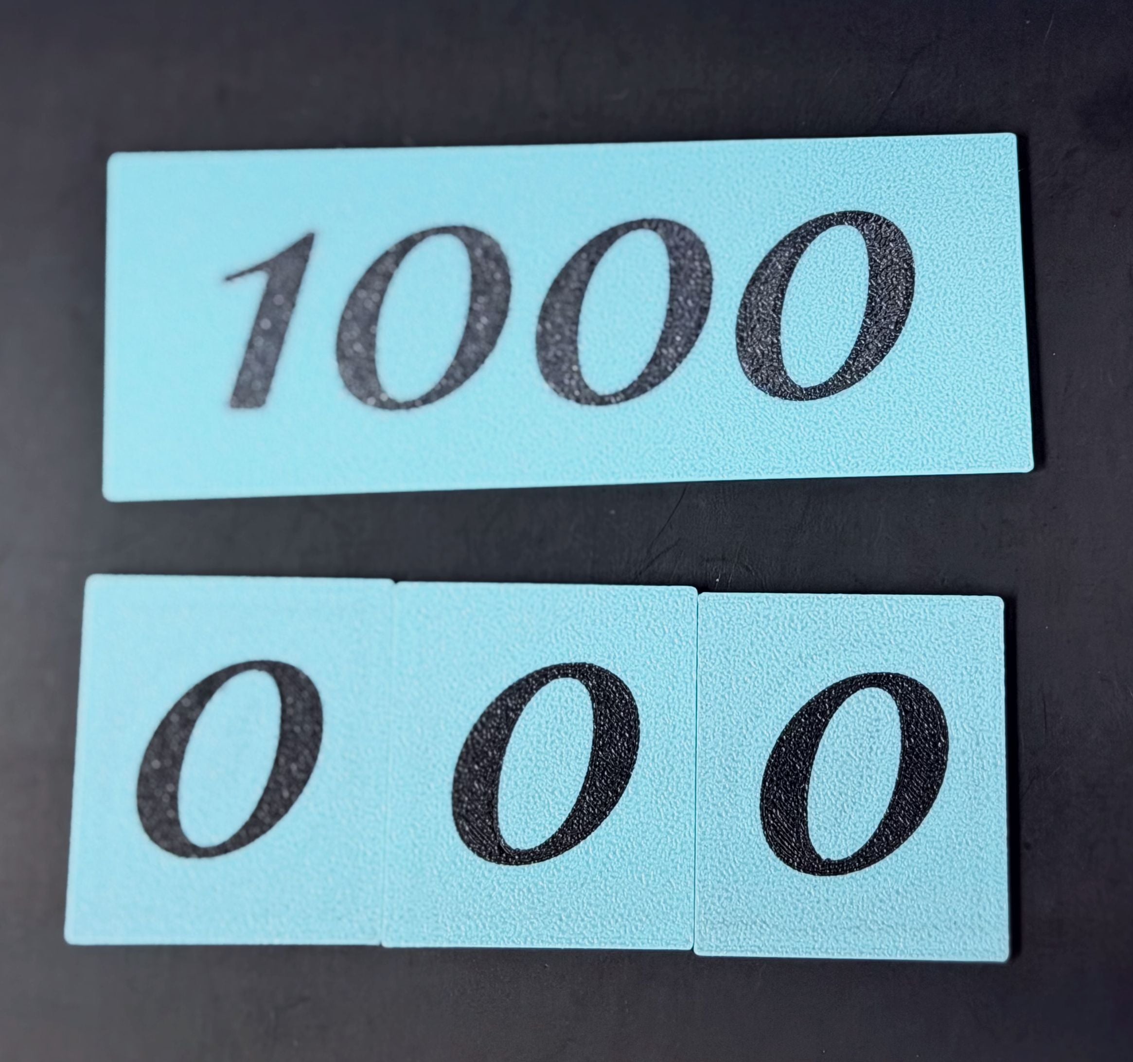 NEW: The "1000" Milestone Trophy Tile! | R7Makers 3d model