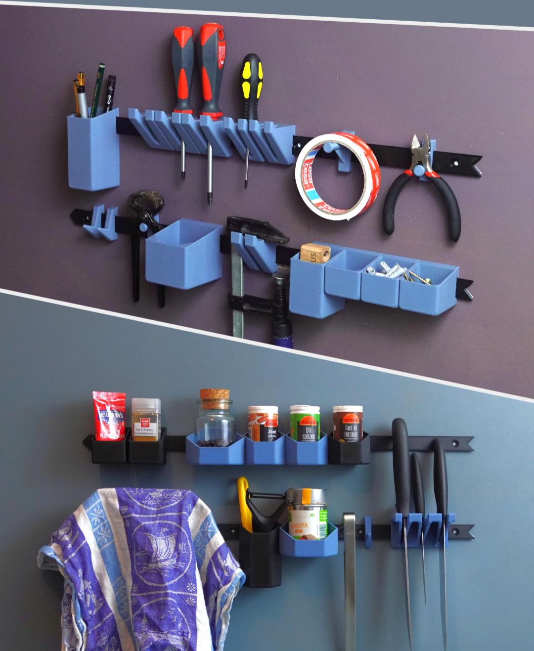 Tool Wall / Spice rack bundle 3d model