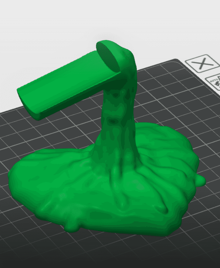 Heart Shaped Wine Spill Wine Bottle Display Stand 3d model