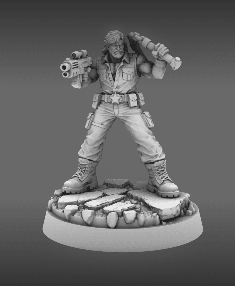 Colonial Troops Action Hero Chuck 3d model