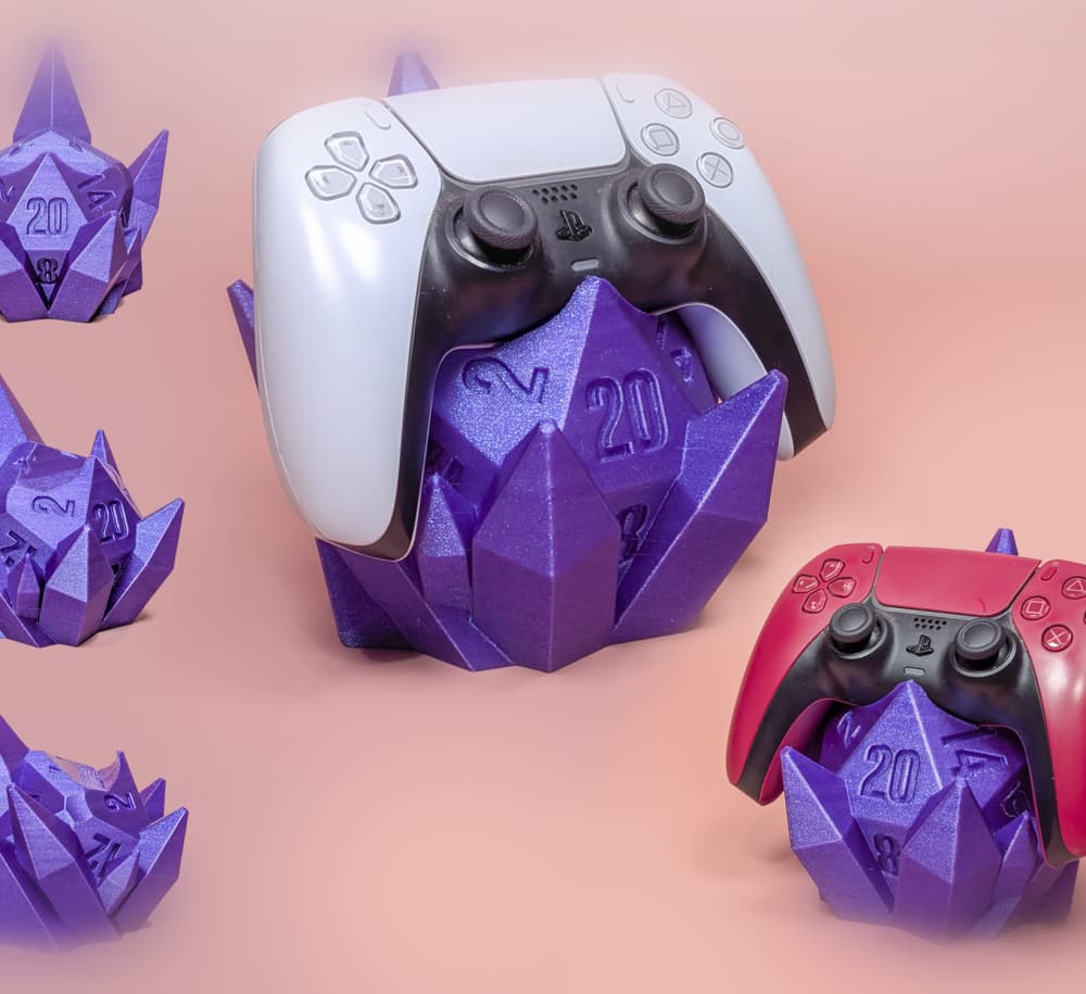 PS5 D20 Controller Stand 3d model