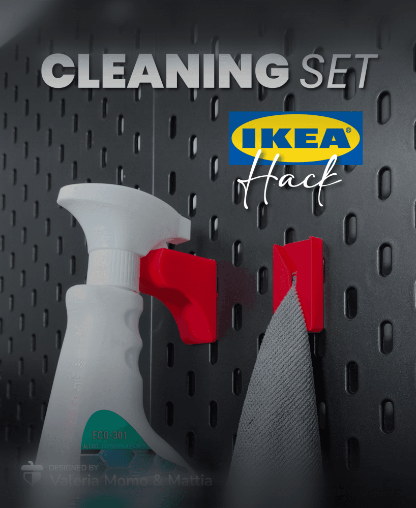 IKEA Skadis Hack –Cleaning Set Holder 3d model