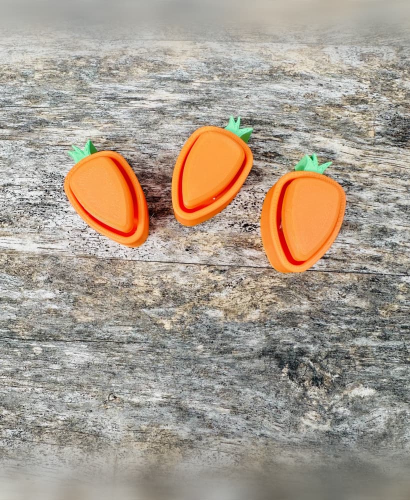 Carrot Clicker - 3MF and Keychain included! 3d model