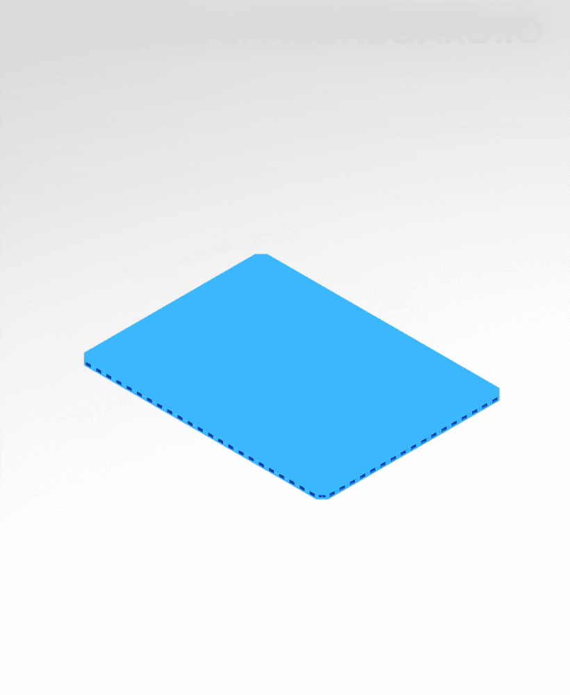 12x9 MU - Plain - MultiBoard Plate 3d model