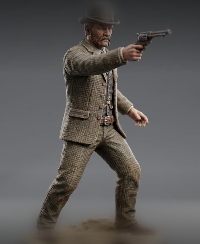 THE OLD WEST - THE PINKERTON I - THE LAWMEN COLLECTION (3D - 50MM STL) 3d model