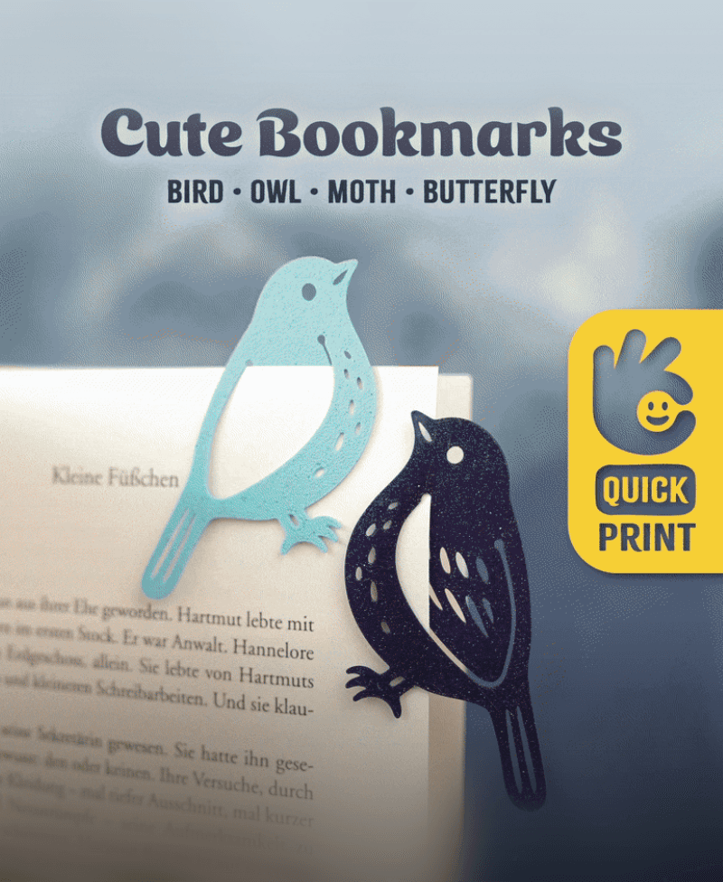 Cute Bookmarks 3d model
