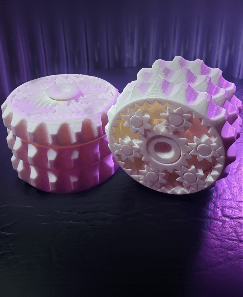 OrbitStack - Tactile Planetary Gear Spinning Layered Fidget Stim Toy 3d model