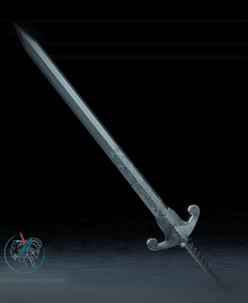 Silver Sword 3D Printer File STL 3d model