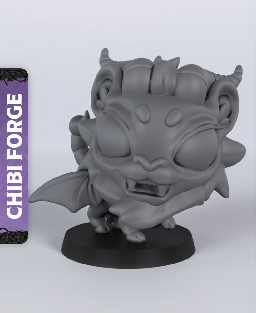 Chimera Chibi - With Free Dragon - 5e DnD Inspired for RPG and Wargamers 3d model