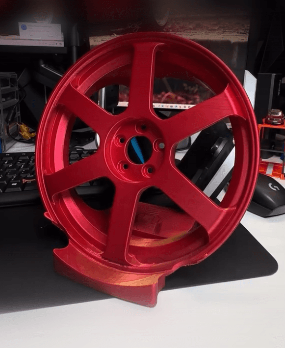 TE37 Wheel Headphone and Controller Stand.stl 3d model