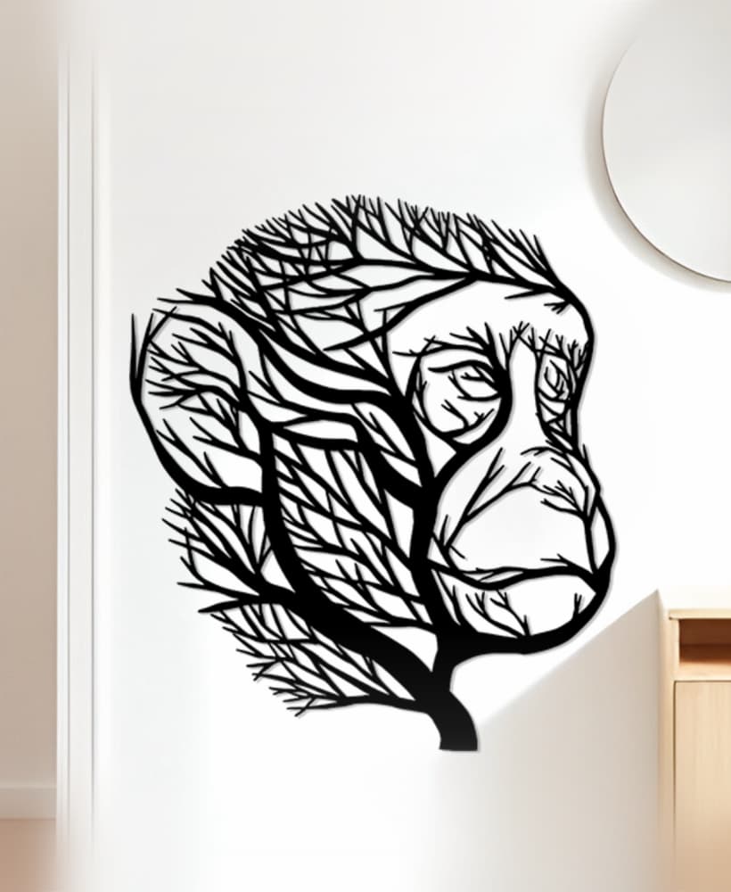 Gorilla Wall Art, Wall Decor, Home Decor 3d model