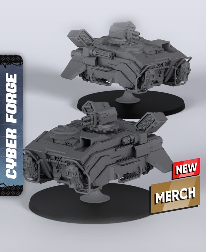 CV LSR AntiGrav - With Free Cyberpunk Warhammer - 40k Sci-Fi Gift Ideas for RPG and Wargamers 3d model