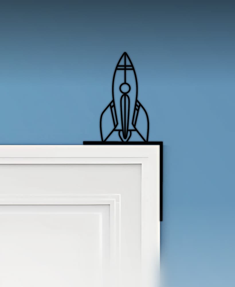 Rocket Door Corner Decor 3d model