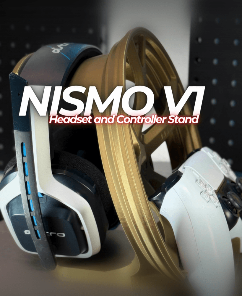 Nismo V1 Headphone and Controller Stand 3d model