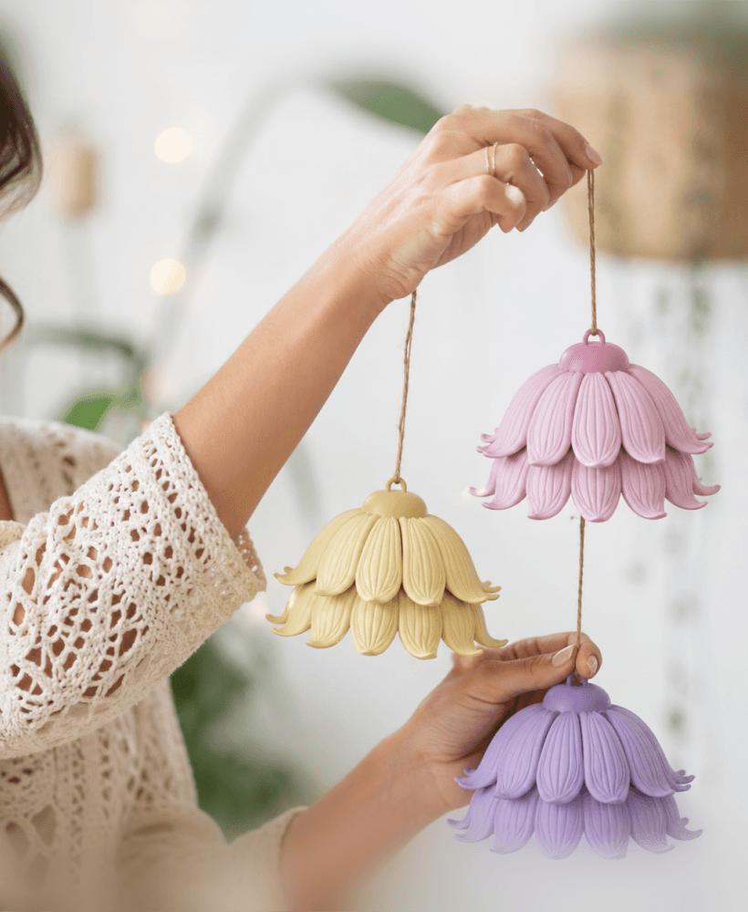 Flower Hanging Ornament | Decorative Floral Pendant - Spring Home Decor 3d model