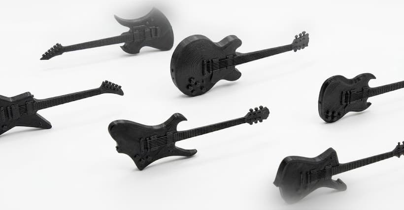 Mini Legendary Electric Guitar Collection 2 Set of 6 3d model