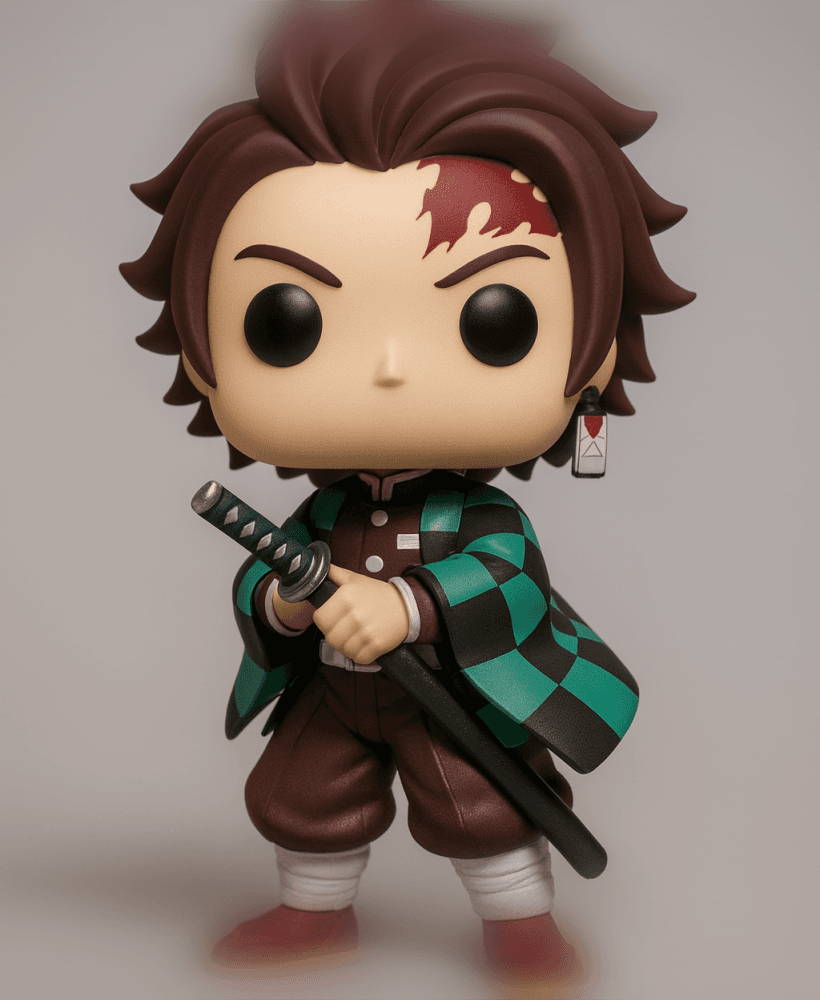 TANJIROU KAMADO DEMON SLAYER FUNKO POP STYLE – STL Fan Art Model 3d model