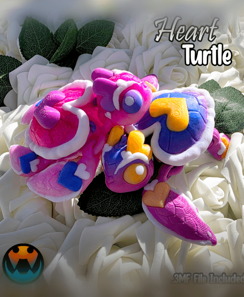 Heart Turtle, Hearturtle 3d model