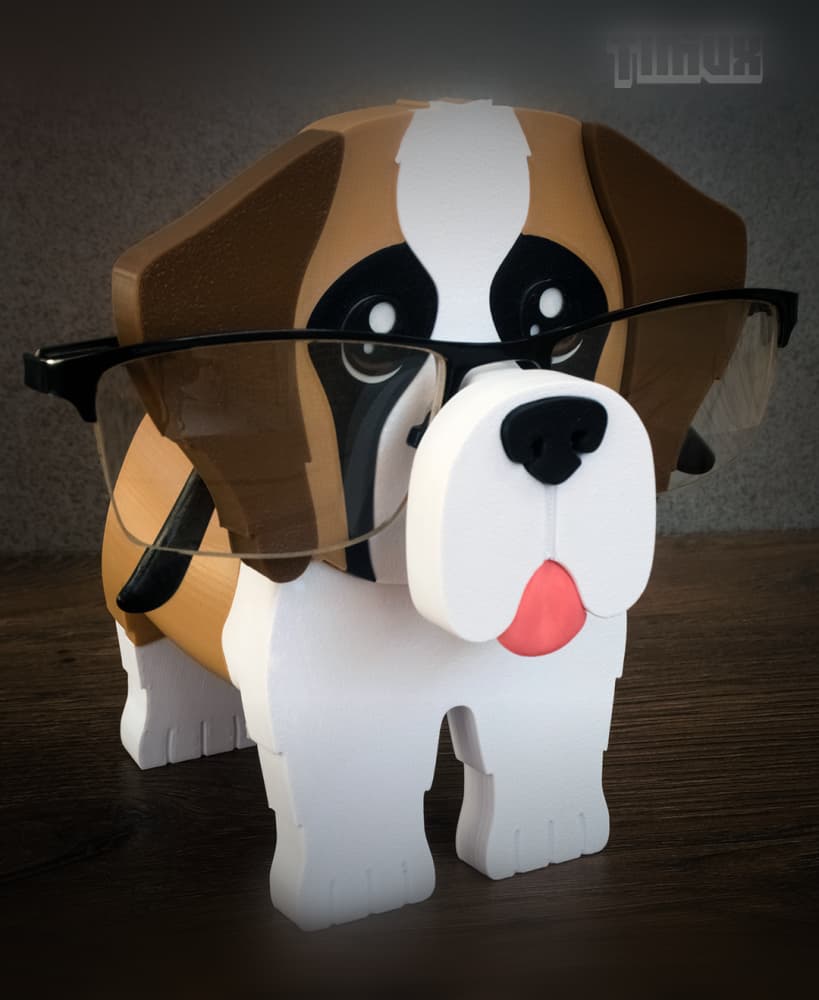 SAINT BERNARD GLASSES HOLDER 3d model