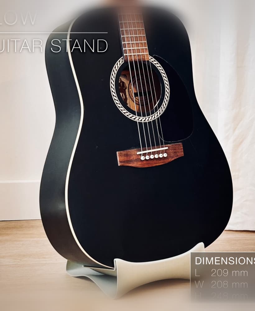 FLOW | Guitar Stand, electric & acoustic 3d model