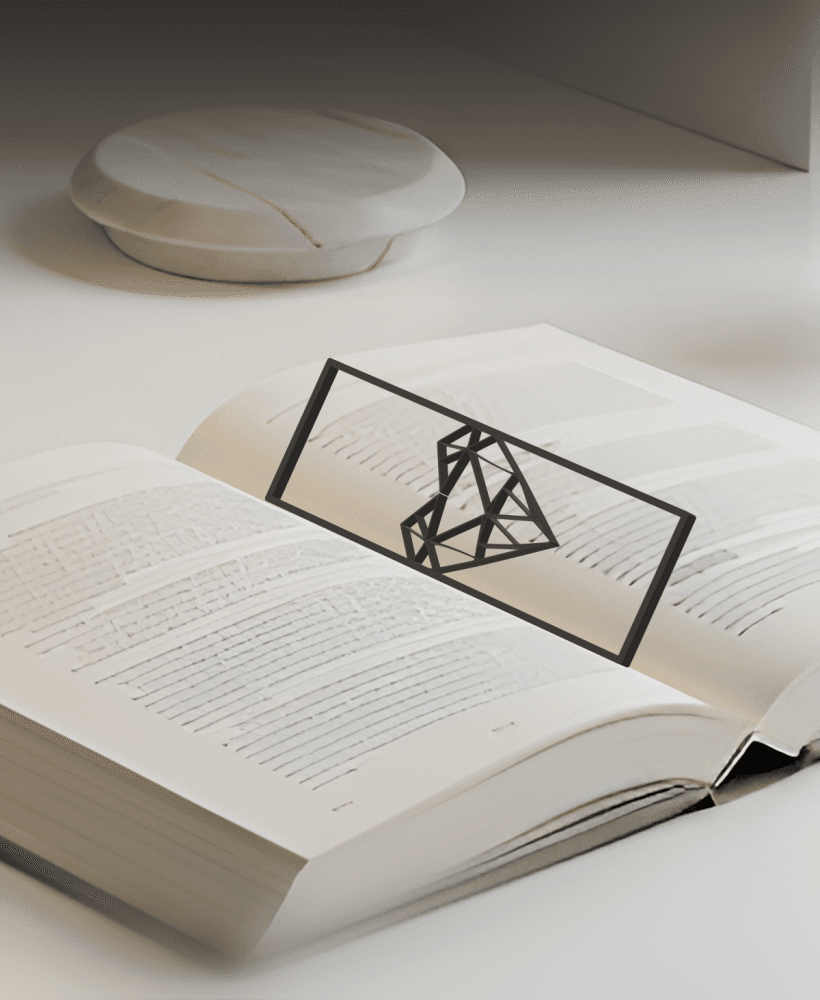 Heart Bookmark, Creativity Bookmark, Gift Idea 3d model