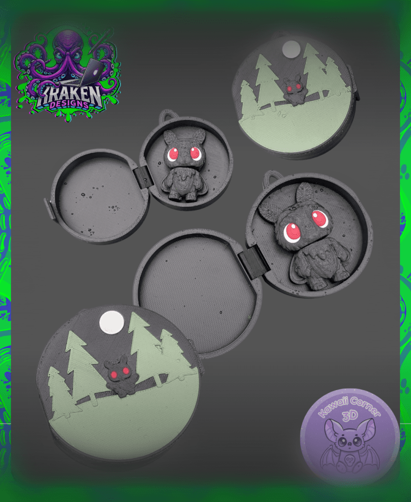 Mothman Locket 3d model