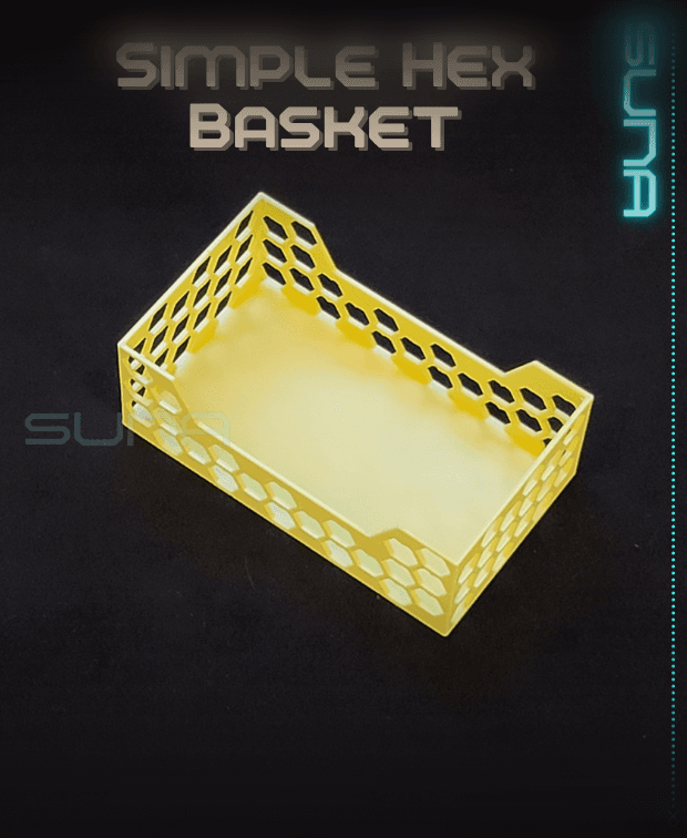 Simple Hex Basket 3d model