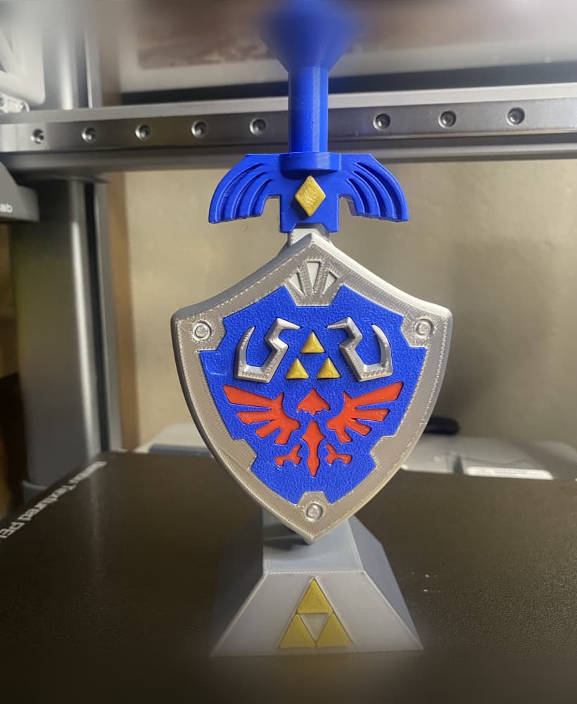 Display stand for Chunky Links Sword and Shield 3d model