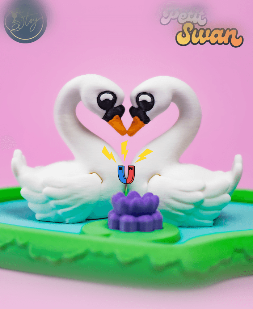 PETIT SWAN COUPLE 3d model