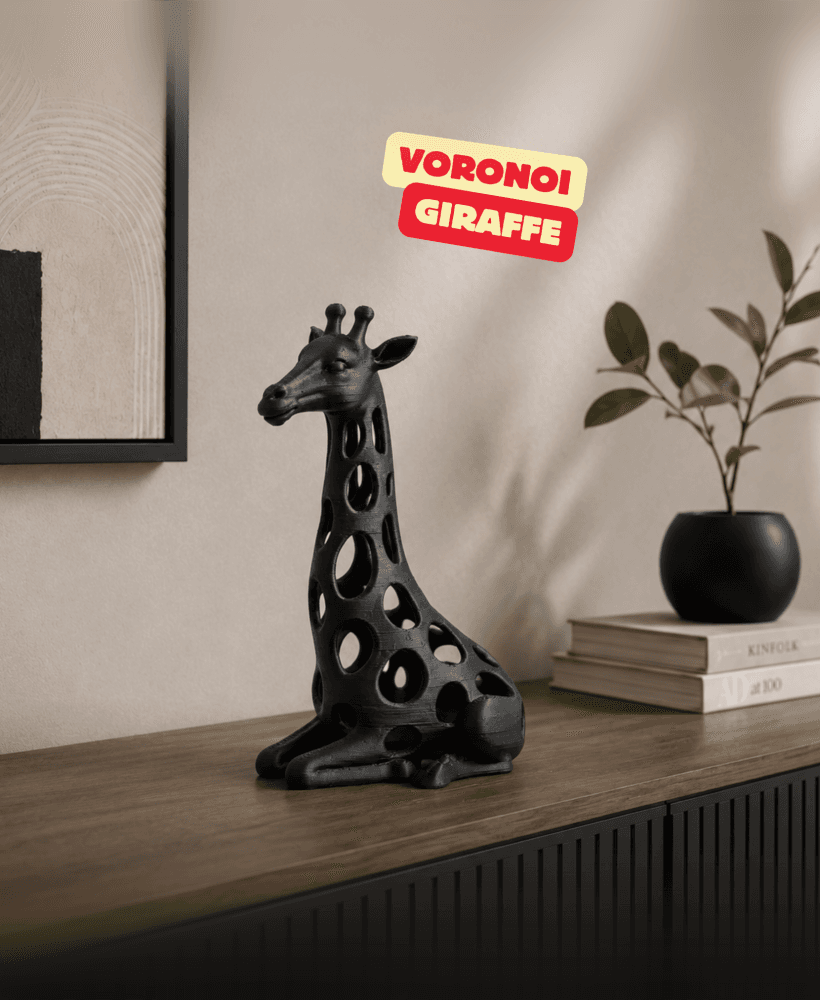 VORONOI GIRAFFE SCULPTURE / HOMEDECOR / MODERN DECOR / GOTHIC DECORl 3d model