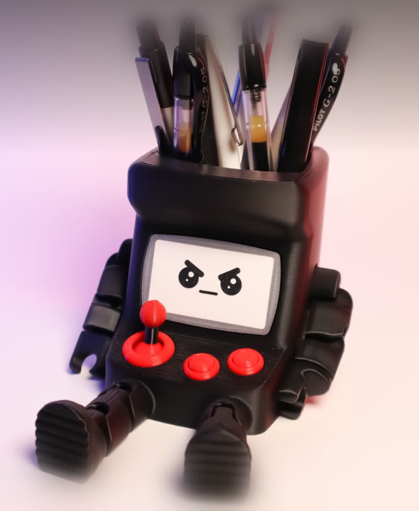 Arcade Desk Buddy, Flexi – Organizer, Planter 3d model