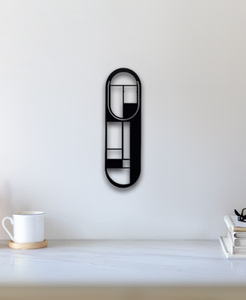 African Mask Wall Art 3d model